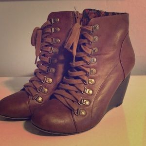 Madden Girl Wedge Booties - Size 10